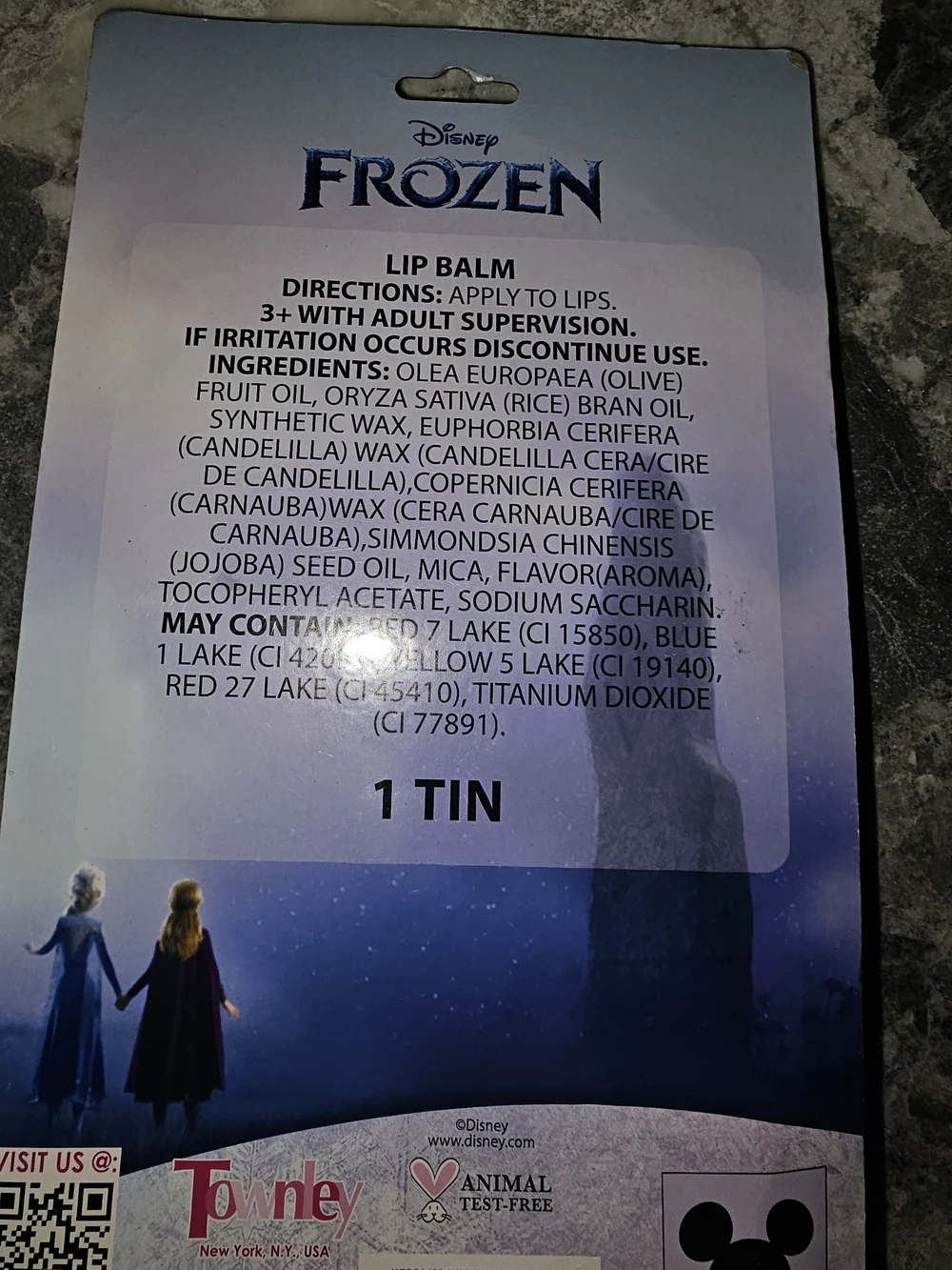 Disney Frozen Lip Balm Set - Purple, Blue, Teal, Pink